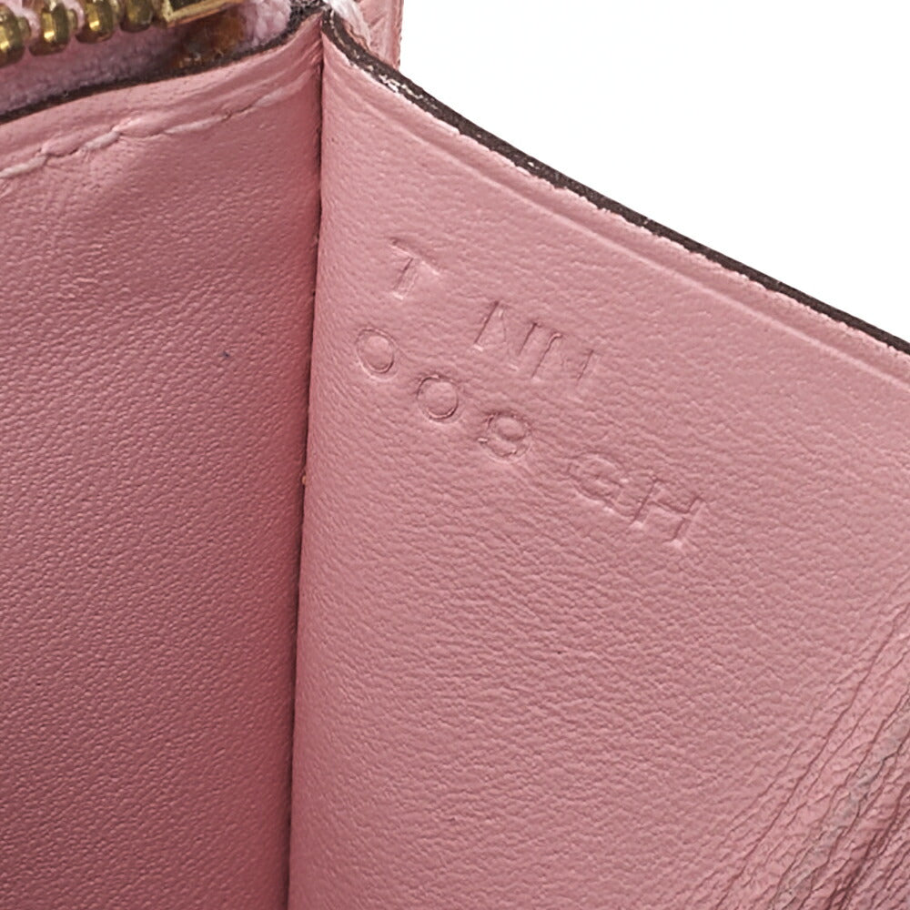 HERMES コンスタンス コンパクト ウォレット スイフト x リザード ローズサクラ ゴールド金具 中古