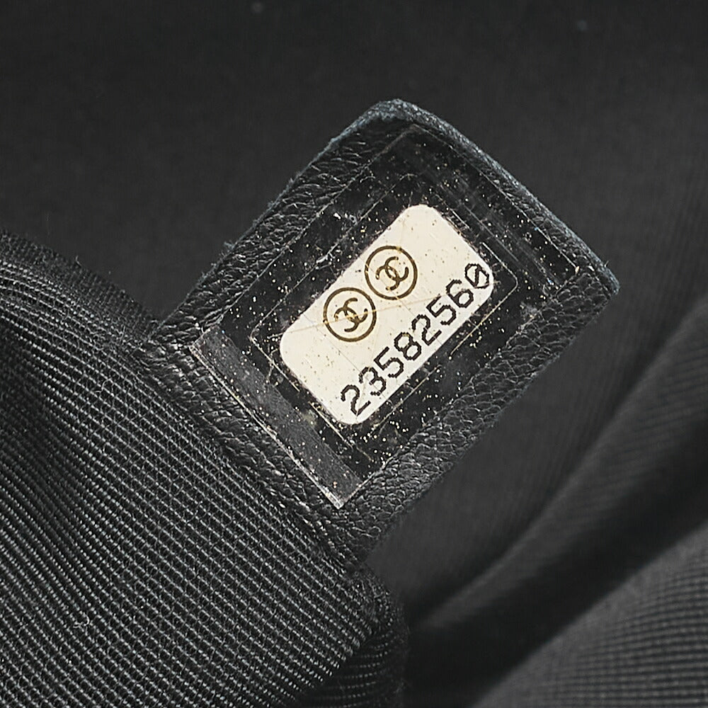 CHANEL Lambskin MatelasseTurnlock Chain Backpack Black X Multicolor Silver-Tone Hardware, Pre-Owned