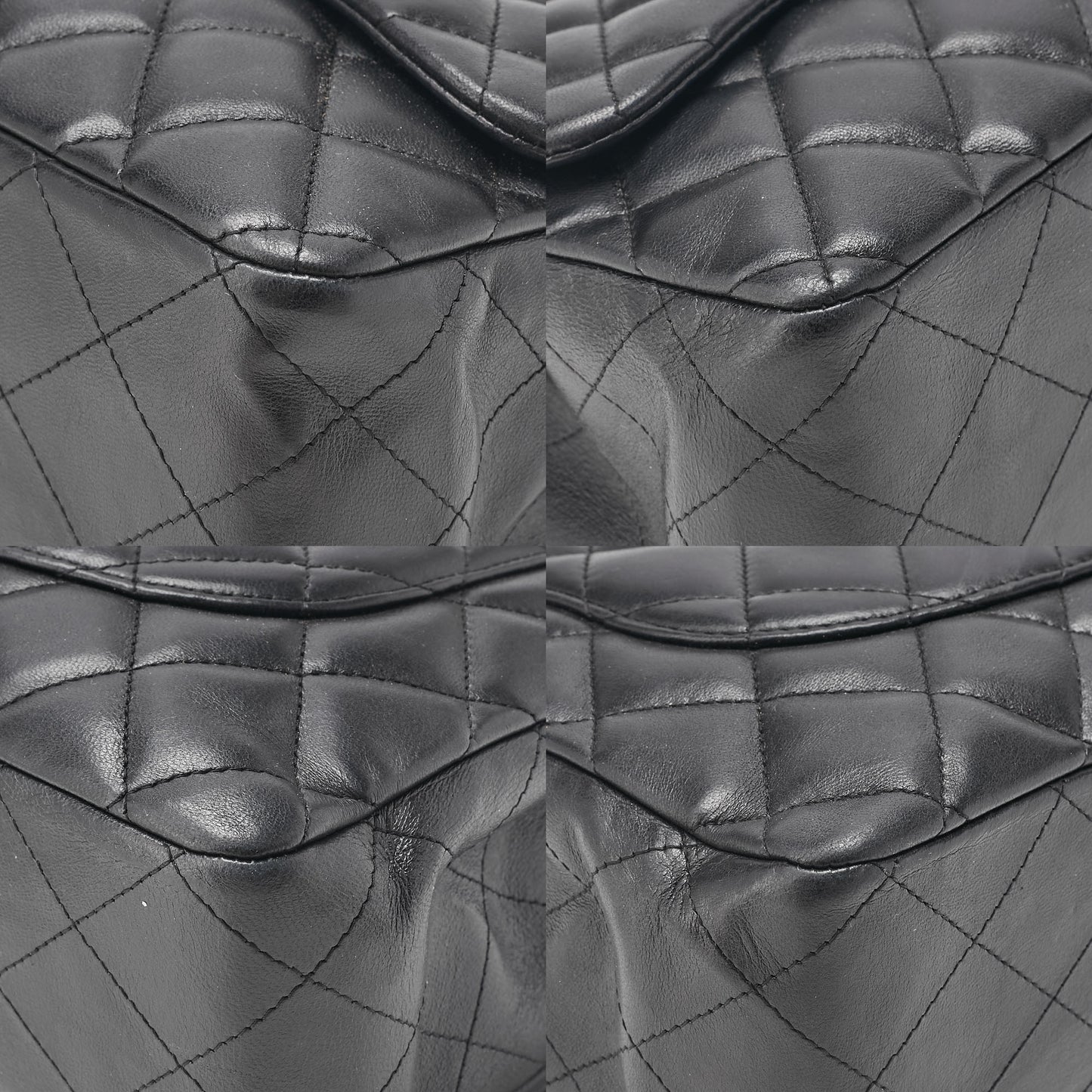 CHANEL Deca Matelasse30 Turnlock Chain Shoulder Bag Lambskin Black Silver-Tone Hardware, Pre-Owned