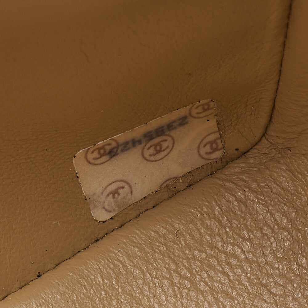CHANEL Matlasse Diana Flap 25cm Chain Shoulder Lambskin Black x beige Gold-Tone Hardware, Pre-Owned