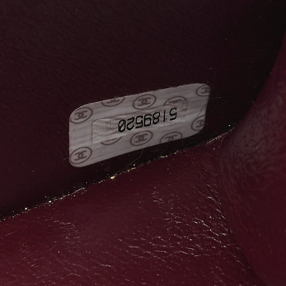 CHANEL Matelasse Pushlock 22 Chain Shoulder Lambskin Black Gold-Tone Hardware, Pre-Owned