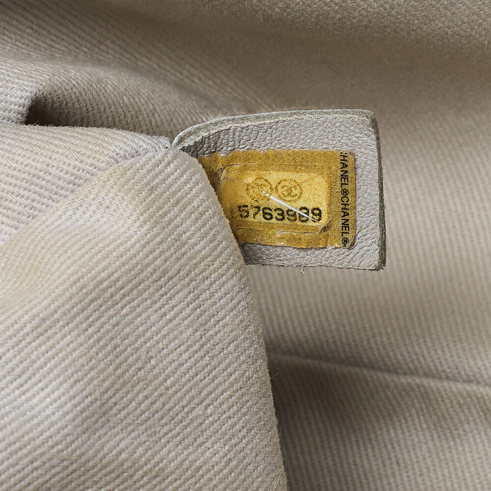 CHANEL Lambskin X Leather Matrasse Single Chain Shoulder Black X Brown Silver-Tone Hardware, Pre-Owned