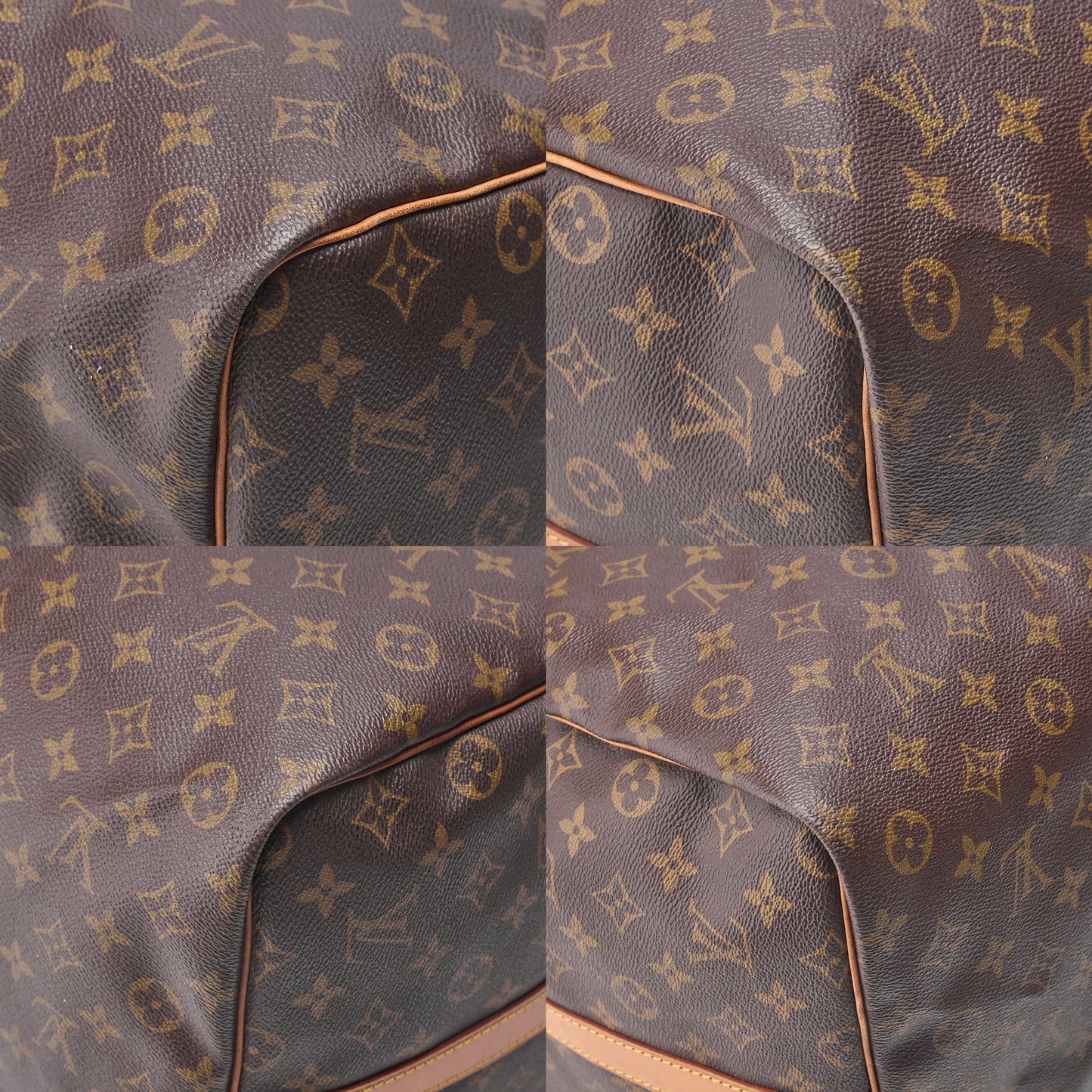 LOUIS VUITTON モノグラム キーポル・バンドリエール 60 ボストンバッグ M41412 ブラウン ゴールド金具、中古品