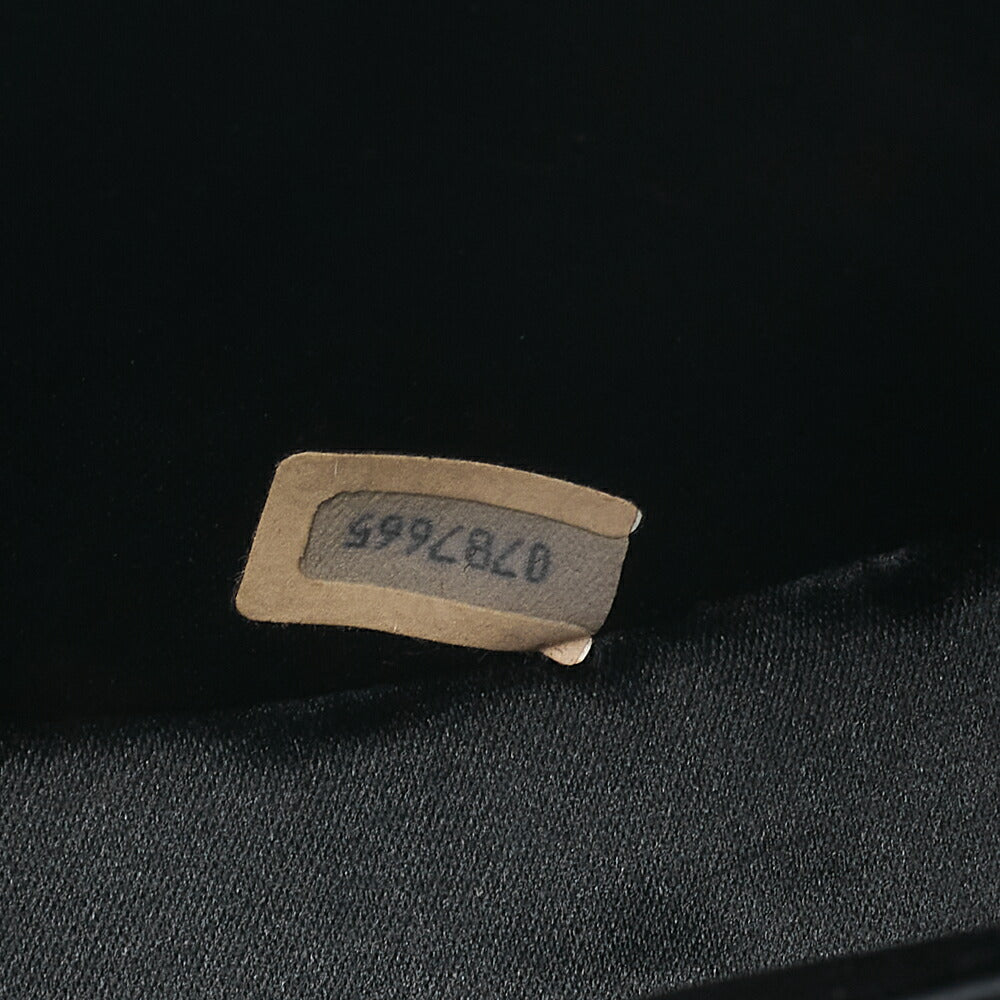 CHANEL Chanel Matelasse Chain Shoulder Satin Black Gold-Tone Hardware, Pre-Owned