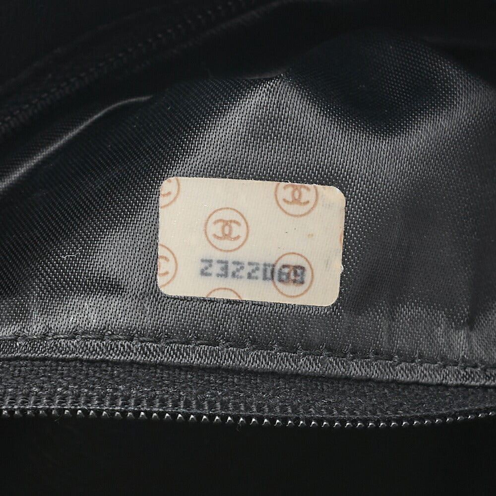 CHANEL Lambskin Matelasse Outside Flap with Fringe Bijou Chain Shoulder Black Gold-Tone Hardware, Pre-Owned