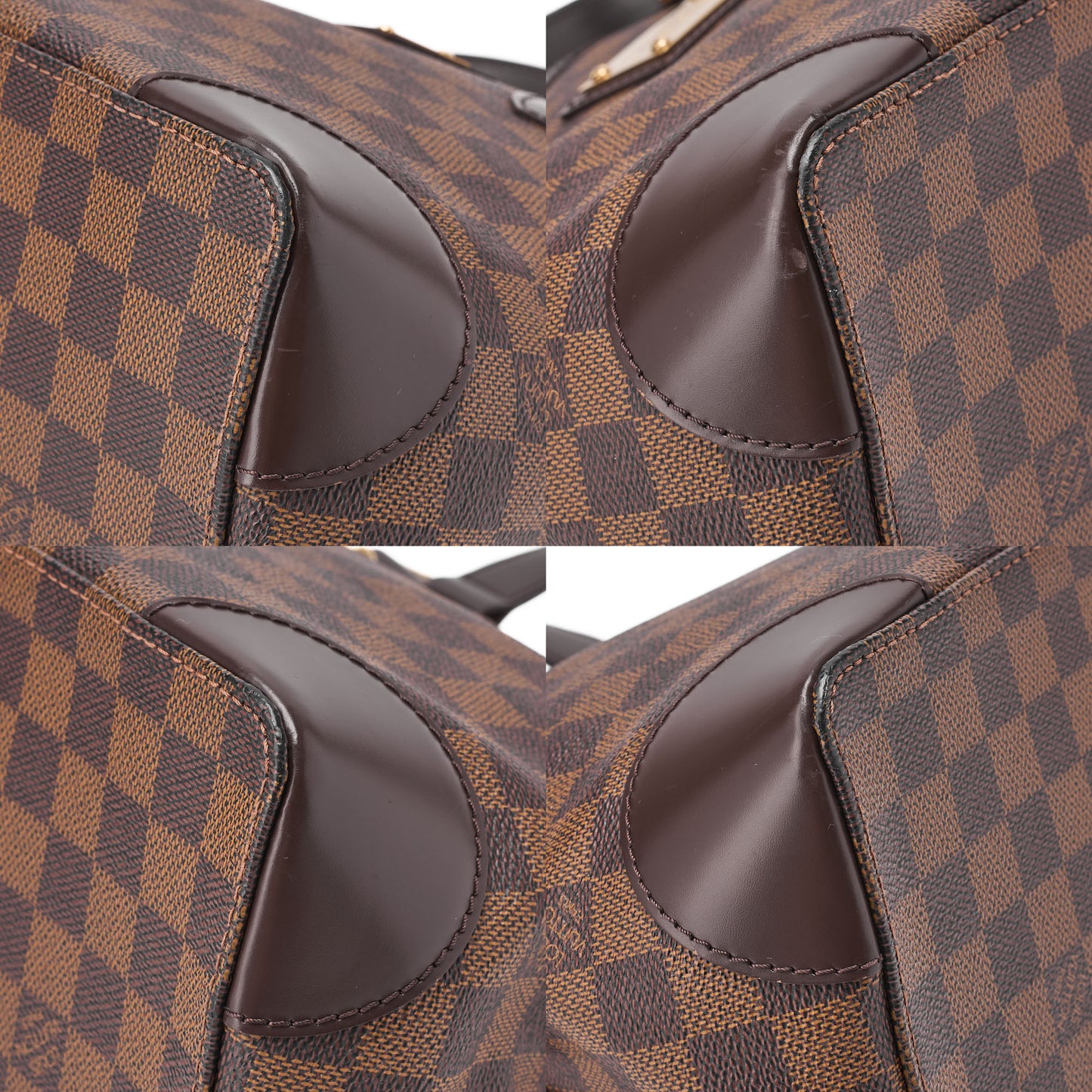 LOUIS VUITTON Louis Vuitton Damier Hampstead PM Tote Bag N51205 Brown Gold-Tone Hardware, Pre-Owned