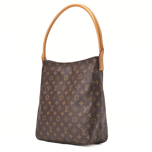LOUIS VUITTON Louis Vuitton Monogram Looping MM One Shoulder M51146 Brown Gold-Tone Hardware, Pre-Owned