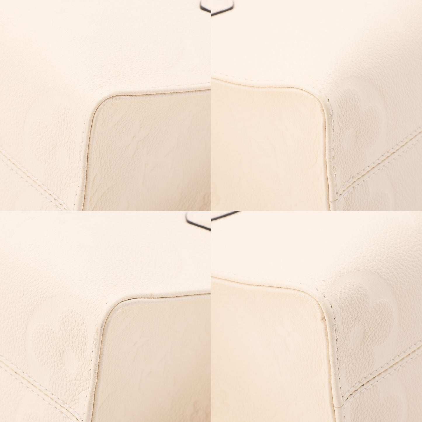 LOUIS VUITTON Louis Vuitton Monogram Emplant On The Go PM 2-Way Shoulder Bag M46569 Ivory Gold-Tone Hardware, Pre-Owned