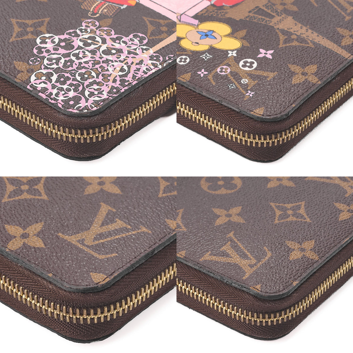 LOUIS VUITTON Louis Vuitton Monogram Zippy Wallet Vivienne Round Long Wallet M68487 Gold-Tone Hardware, Pre-Owned