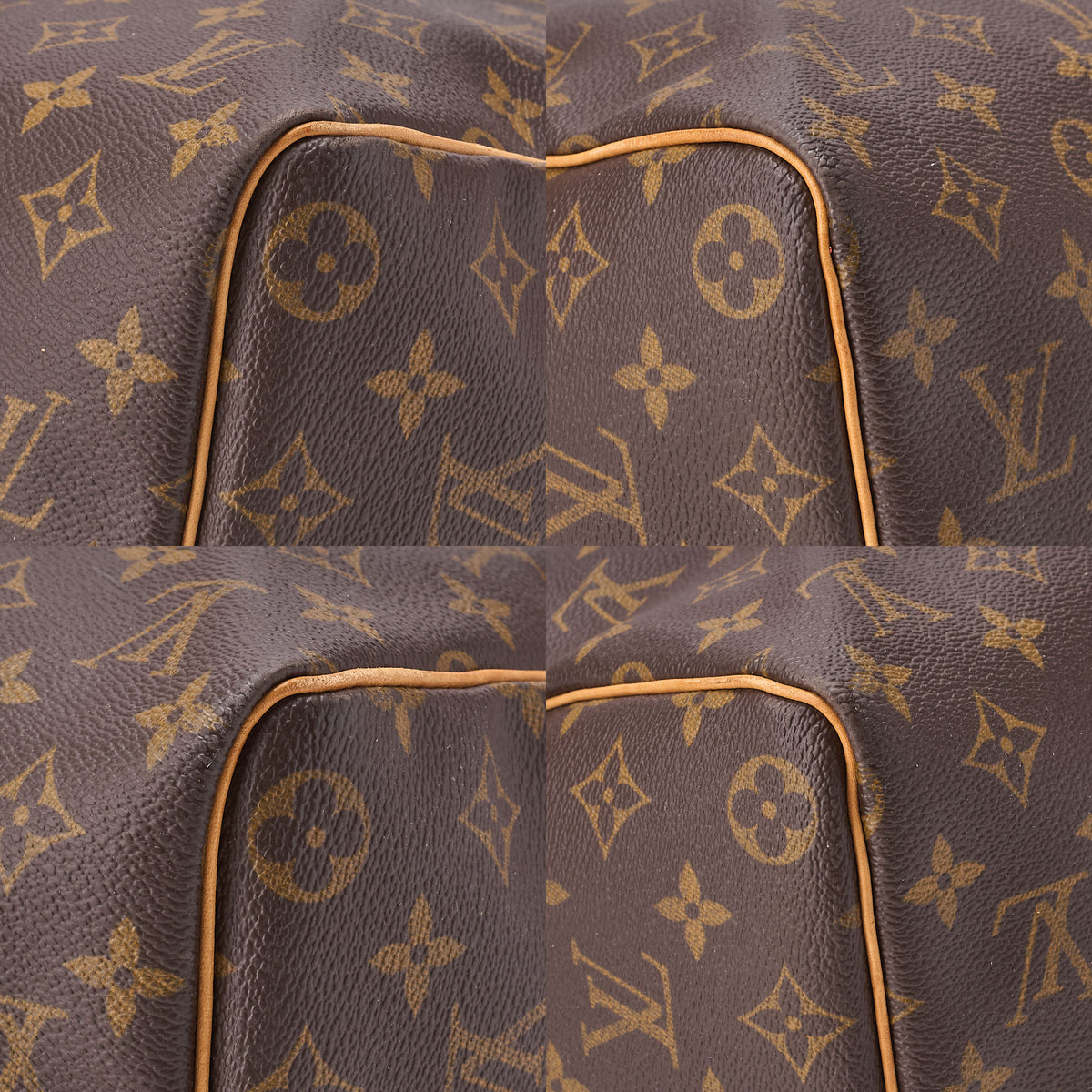 LOUIS VUITTON Louis Vuitton Monogram Keypole 45 Boston Bag M41428 Brown Gold-Tone Hardware, Pre-Owned