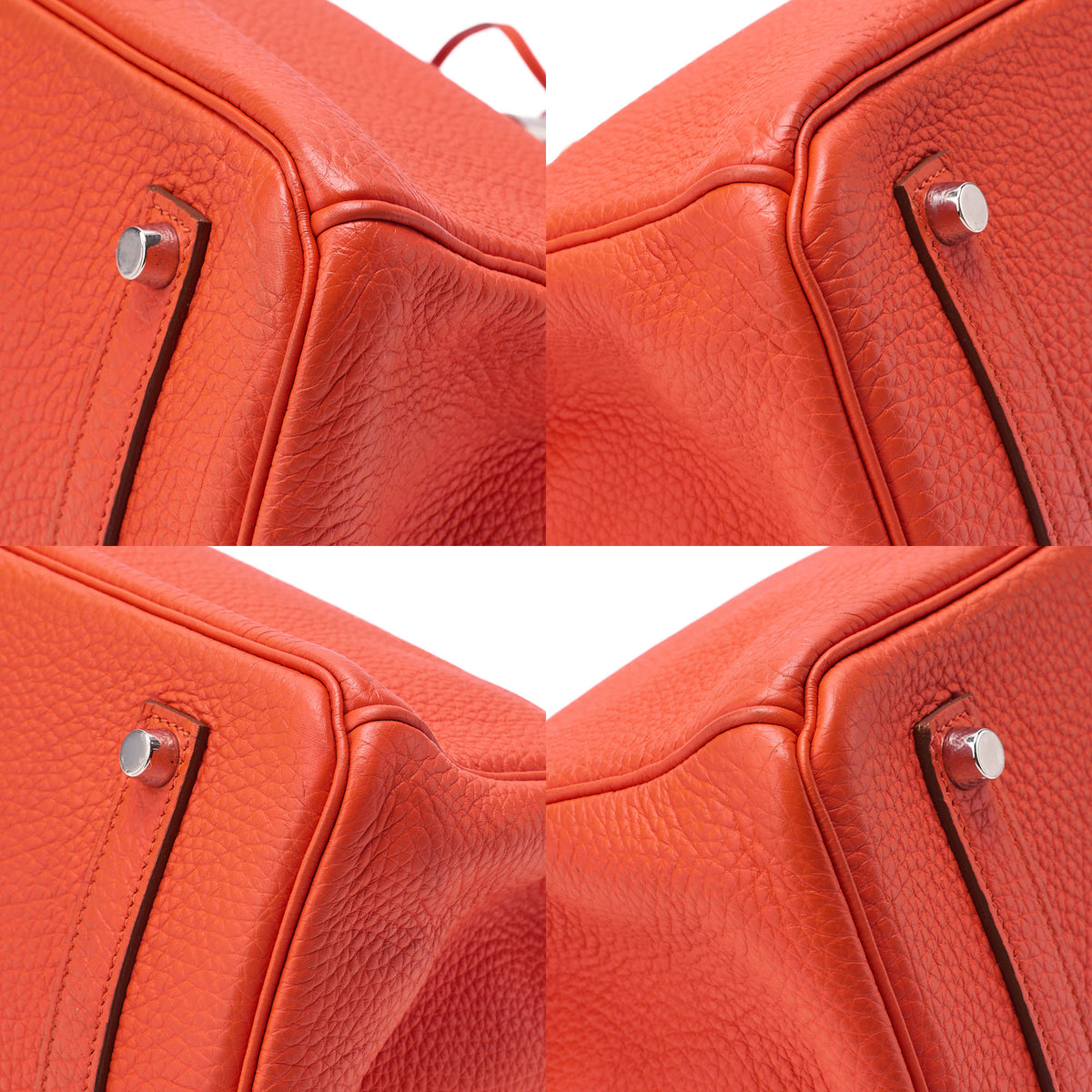 Hermes Hermes Birkin 35 Togo Handbag Rouge Pivot Ine Silver-Tone Hardware, Pre-Owned