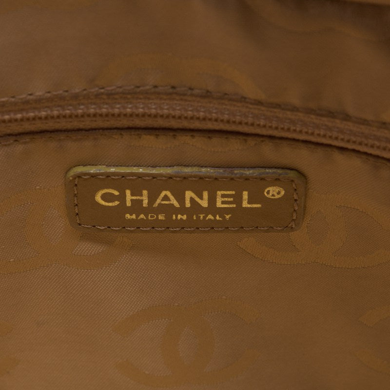 CHANEL Tote Bag Coco Mark Wild Stitch Calf Leather Beige Gold-Tone Hardware Pre-Owned - Vintage La Charme