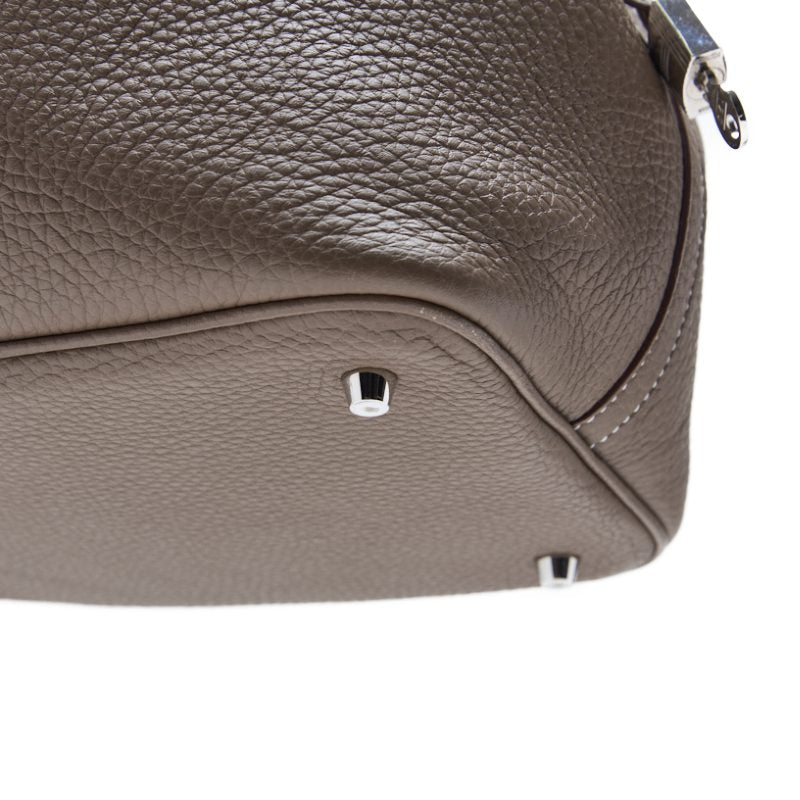 HERMES Picotin Rock MM Handbag, Tryon Clemence, Rouge Coo, Silver-Tone Hardware, Pre-Owned - Vintage La Charme