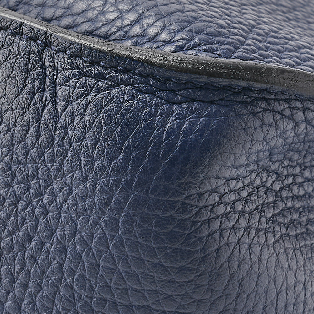 HERMES Gypsiere 34 Shoulder Bag Tryon Clemence Blue Saphir Silver-Tone Hardware Pre-Owned - Vintage La Charme