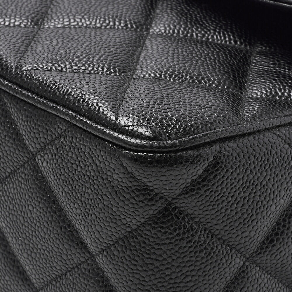 CHANEL Shoulder Bag, Deca Matelasse, Coco Chain Shoulder, Caviar Skin, Black, Gold-Tone Hardware, Pre-Owned - Vintage La Charme