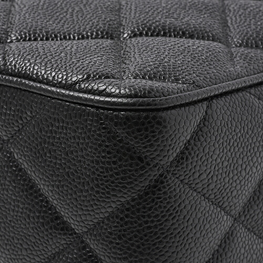 CHANEL Shoulder Bag, Deca Matelasse, Coco Chain Shoulder, Caviar Skin, Black, Gold-Tone Hardware, Pre-Owned - Vintage La Charme