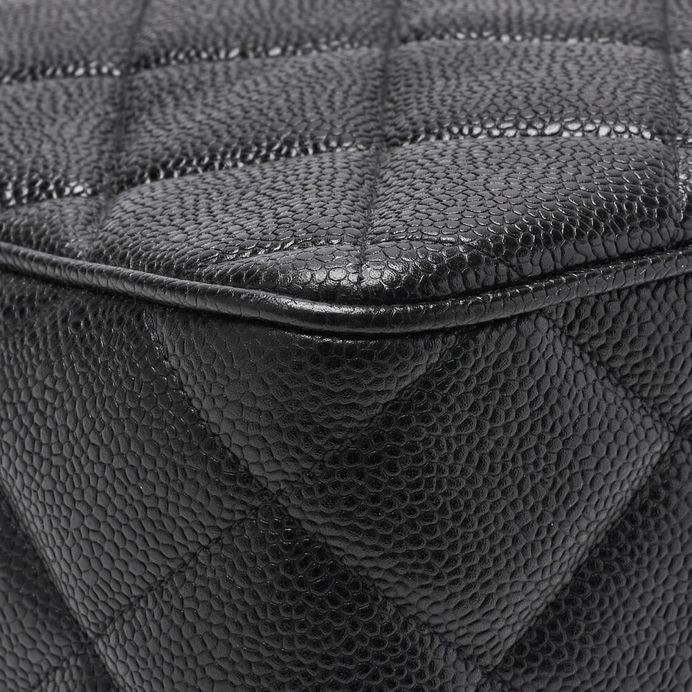 CHANEL Shoulder Bag, Deca Matelasse, Coco Chain Shoulder, Caviar Skin, Black, Gold-Tone Hardware, Pre-Owned - Vintage La Charme