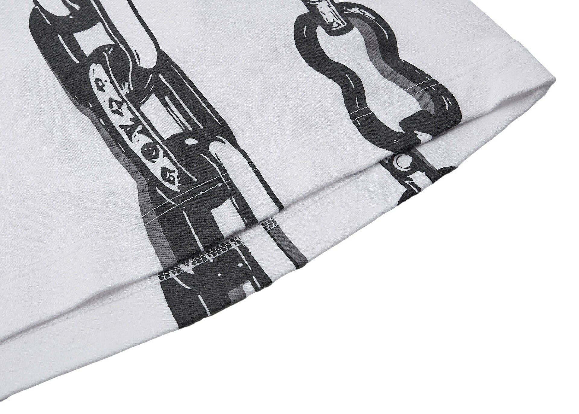 Louis Vuitton T-Shirt Cut-and-Sew, Cotton, White, Black, Pre-Owned - Vintage La Charme