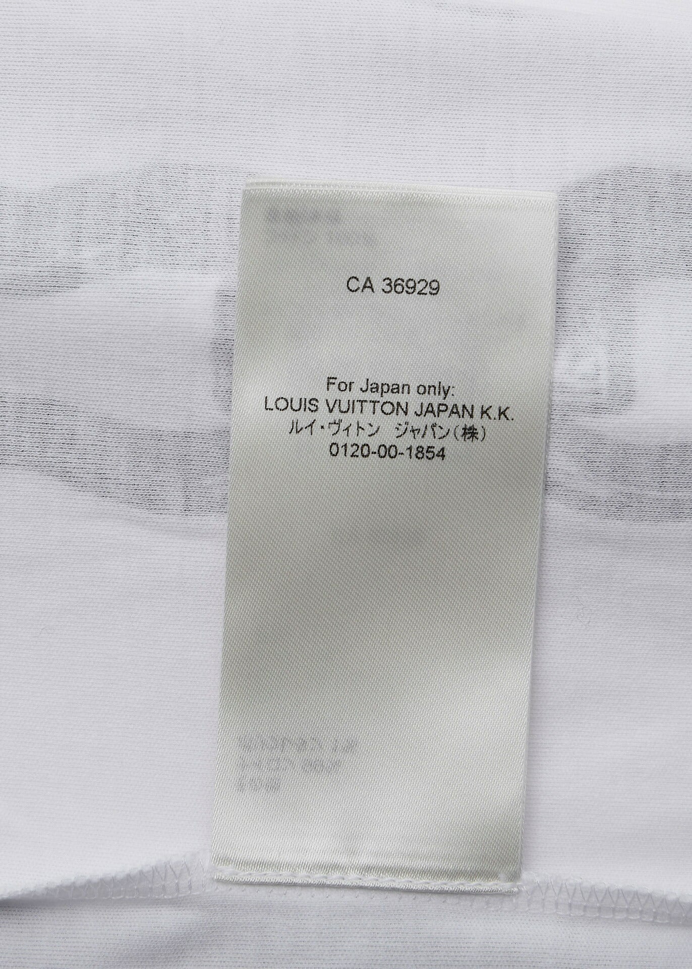 Louis Vuitton T-Shirt Cut-and-Sew, Cotton, White, Black, Pre-Owned - Vintage La Charme