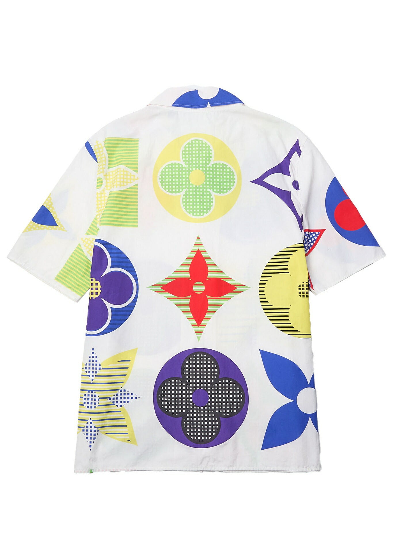 Louis Vuitton T-Shirt, Short Sleeve, Monogram, Cotton, White, Silver-Tone Hardware, Pre-Owned - Vintage La Charme