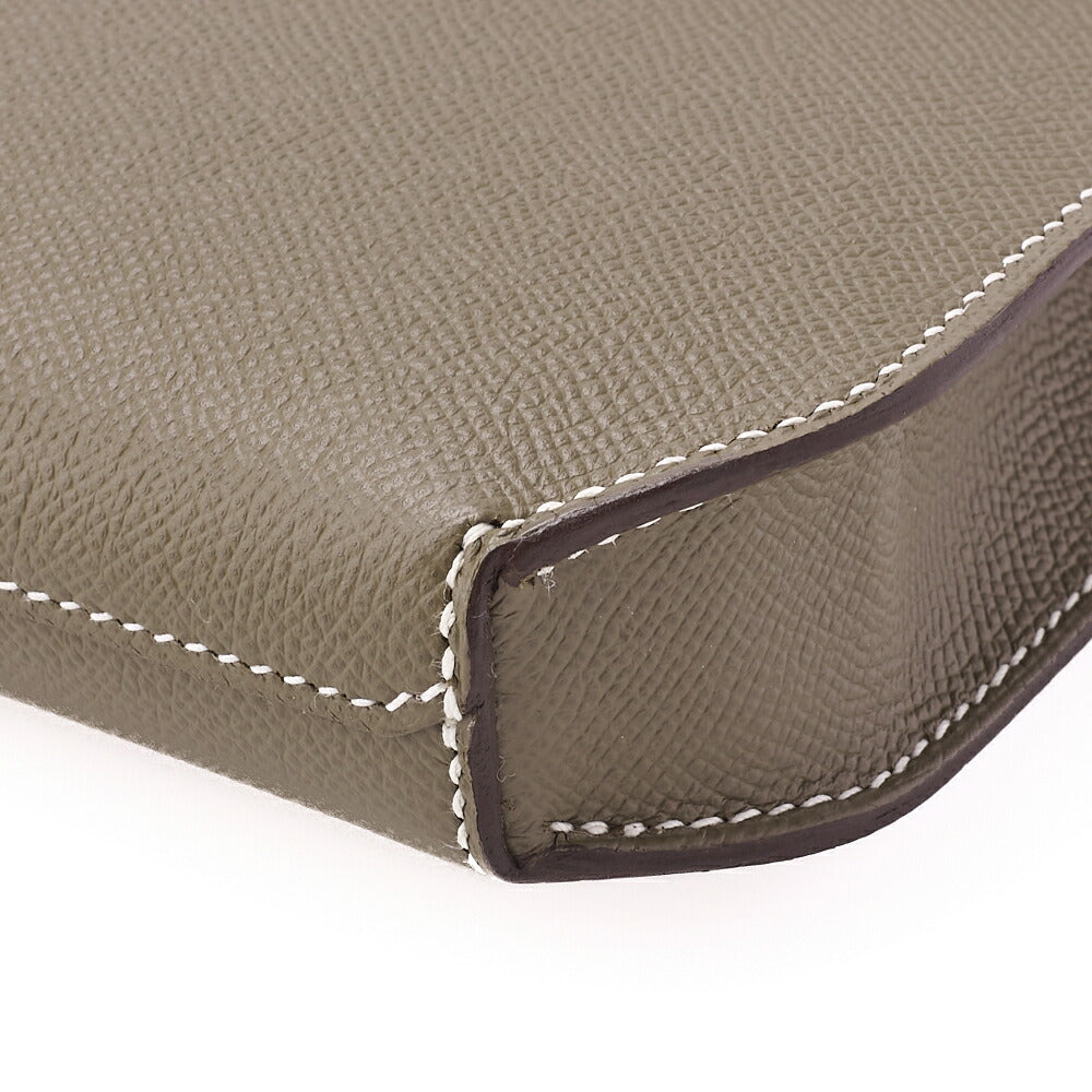 HERMES Shoulder Bag, Kelly Depeche 25, Epson, Etoupe, Silver-Tone Hardware, Pre-Owned - Vintage La Charme