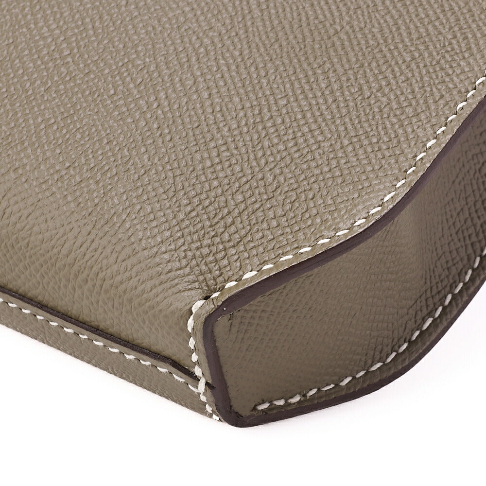 HERMES Shoulder Bag, Kelly Depeche 25, Epson, Etoupe, Silver-Tone Hardware, Pre-Owned - Vintage La Charme