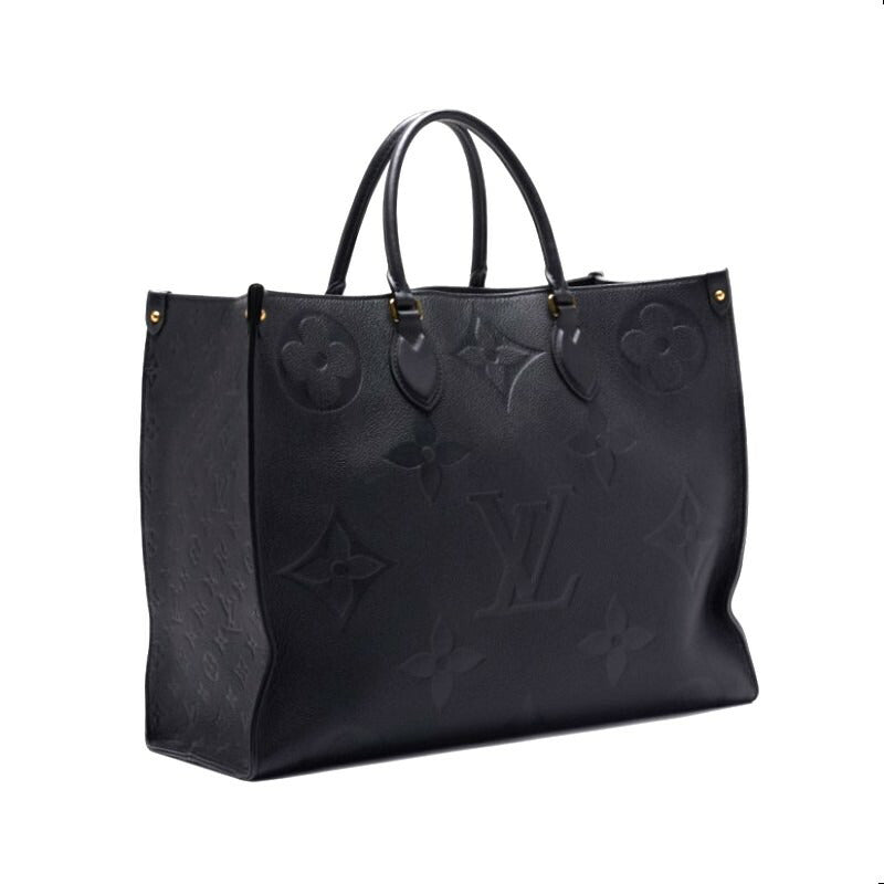 Louis Vuitton Tote Bag On The Go GM Monogram Unplant Noir Gold-Tone Hardware Pre-Owned - Vintage La Charme