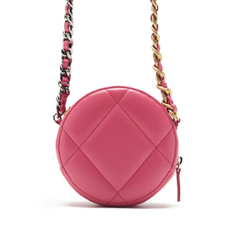 CHANEL 19 Matelasse Chain Shoulder Tote Bag Lambskin Pink Gold-Tone Hardware Pre-Owned - Vintage La Charme