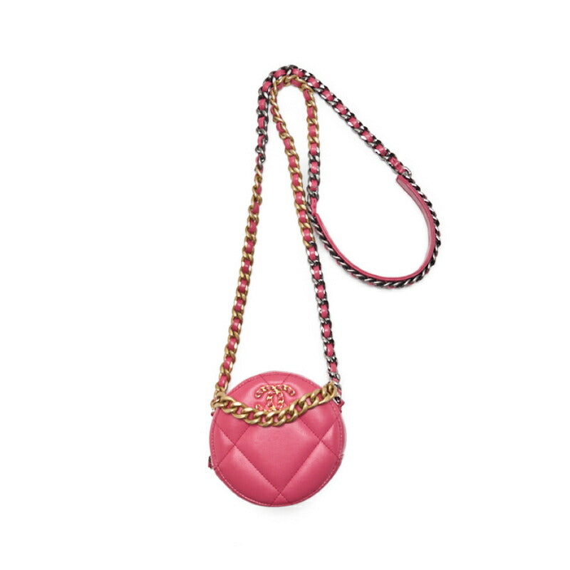 CHANEL 19 Matelasse Chain Shoulder Tote Bag Lambskin Pink Gold-Tone Hardware Pre-Owned - Vintage La Charme