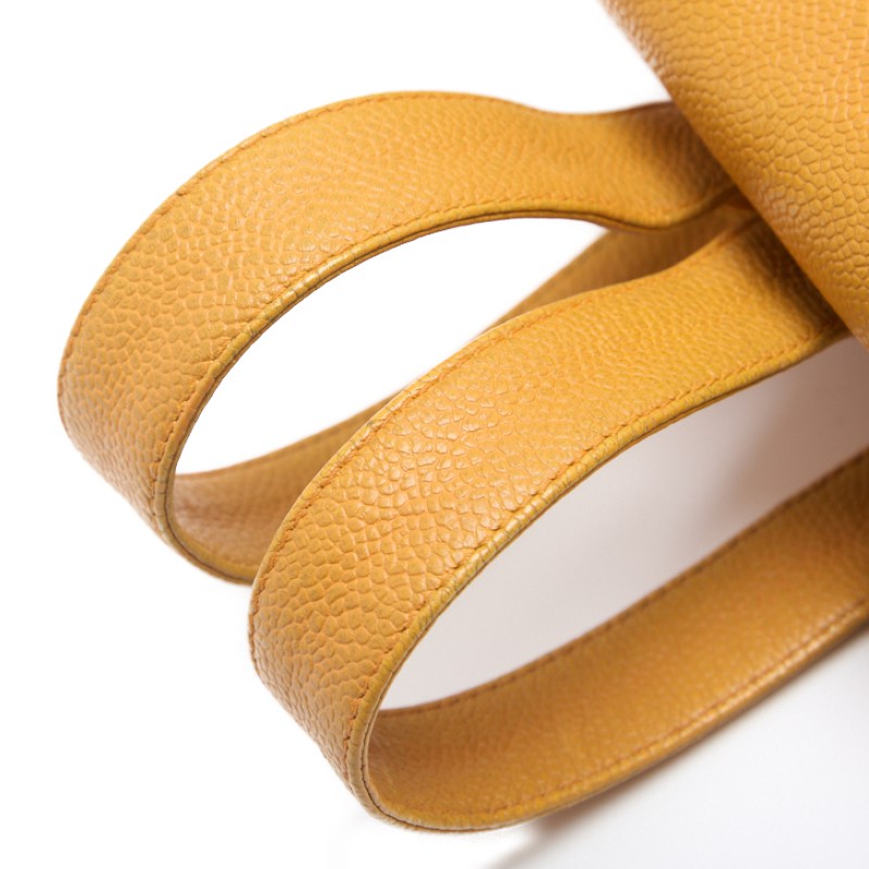 CHANEL Chain Backpack Bag, Triple Coco Turn Lock, Caviar Skin, Orange, Gold-Tone Hardware, Pre-Owned - Vintage La Charme