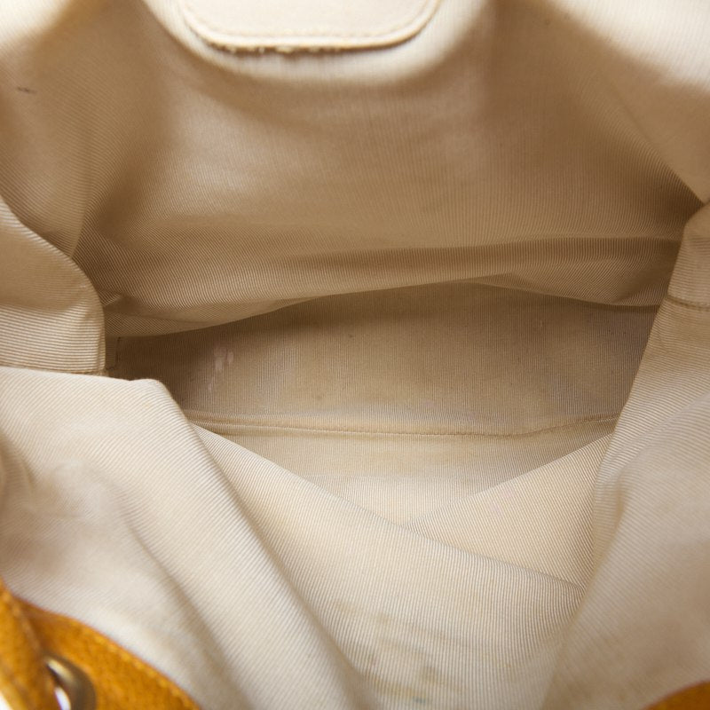 CHANEL Chain Backpack Bag, Triple Coco Turn Lock, Caviar Skin, Orange, Gold-Tone Hardware, Pre-Owned - Vintage La Charme