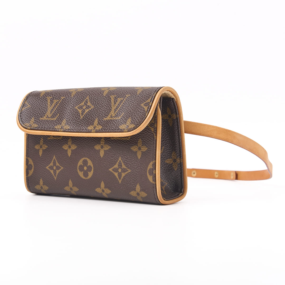 Louis Vuitton Shoulder Bag, Florentine, Monogram, Canvas, Brown, Gold-Tone Hardware, Pre-Owned - Vintage La Charme