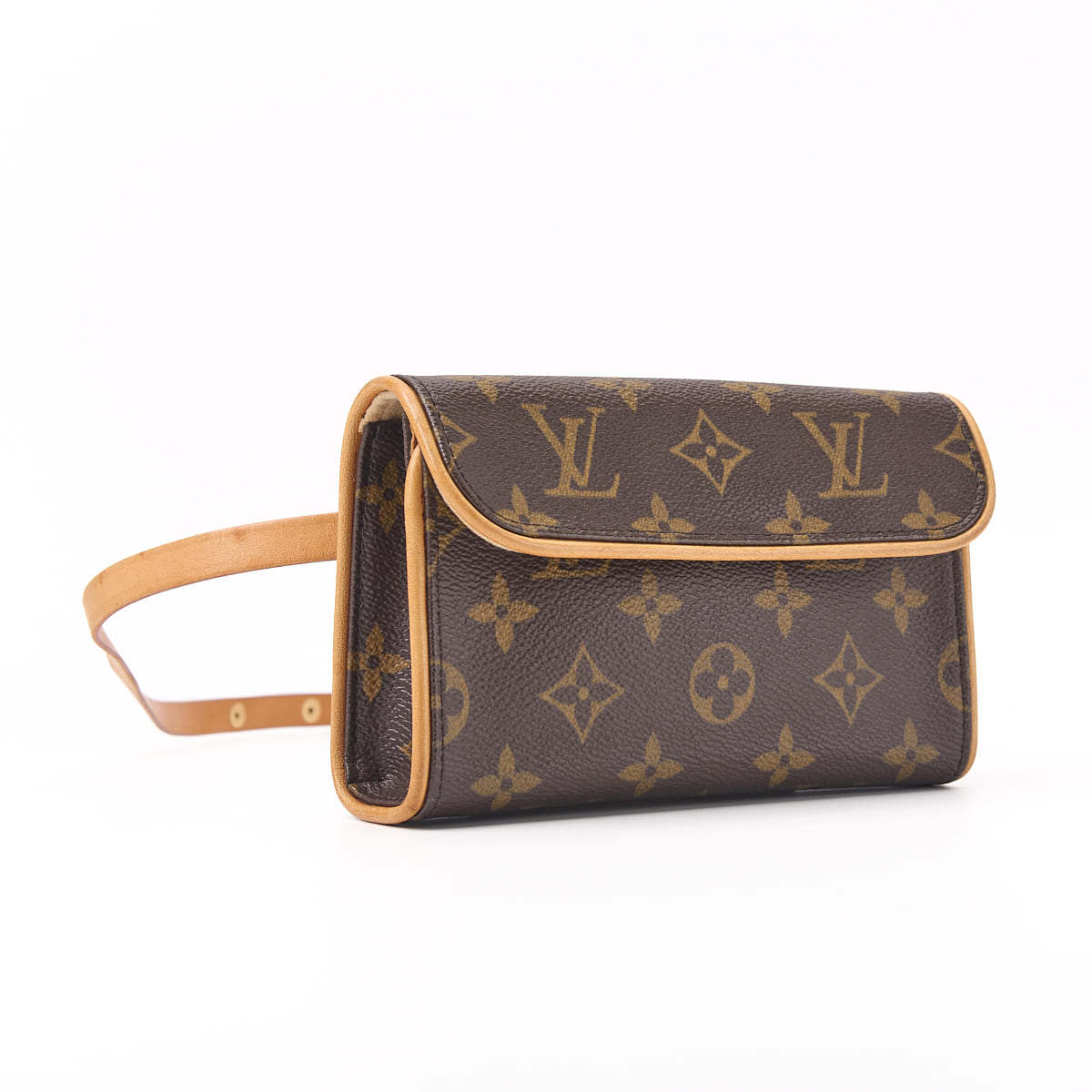 Louis Vuitton Shoulder Bag, Florentine, Monogram, Canvas, Brown, Gold-Tone Hardware, Pre-Owned - Vintage La Charme
