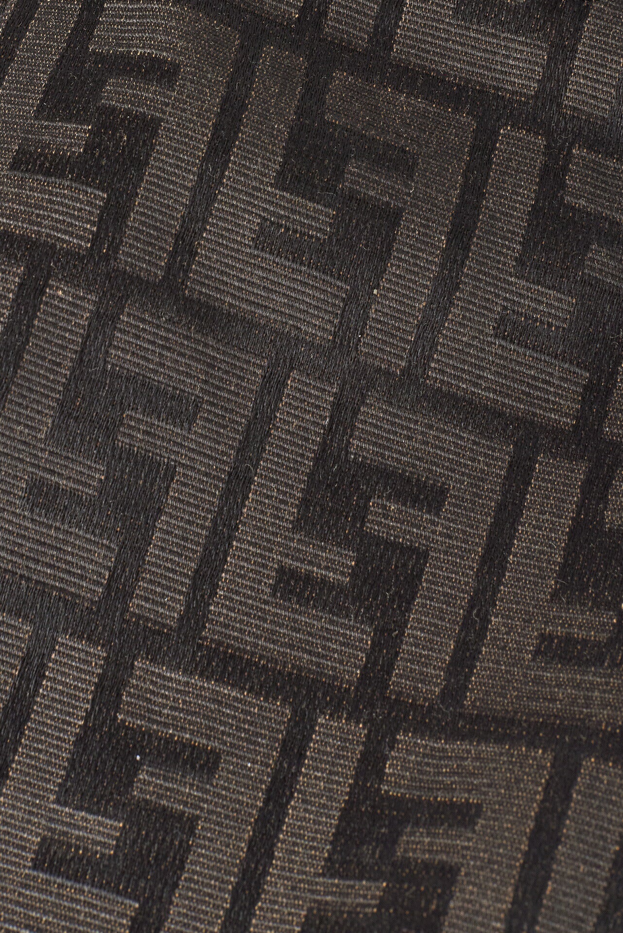FENDI Skirt Pants, Zucca Pattern, Polyester Cotton Blend, Brown, Pre-Owned - Vintage La Charme