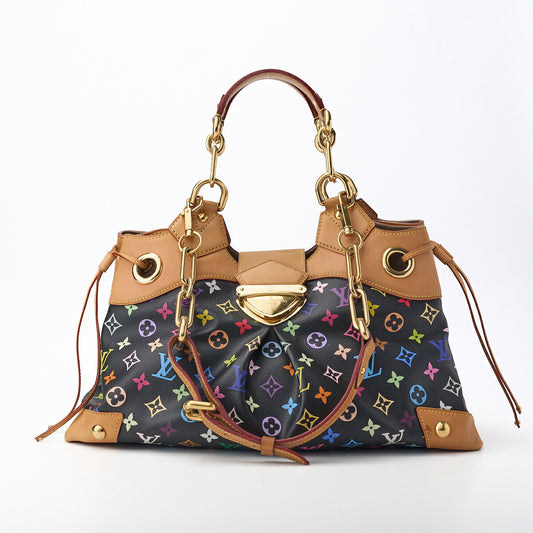 Louis Vuitton Tote Bag 2WAY Monogram Canvas Noir Multicolor Gold-Tone Hardware Pre-Owned - Vintage La Charme