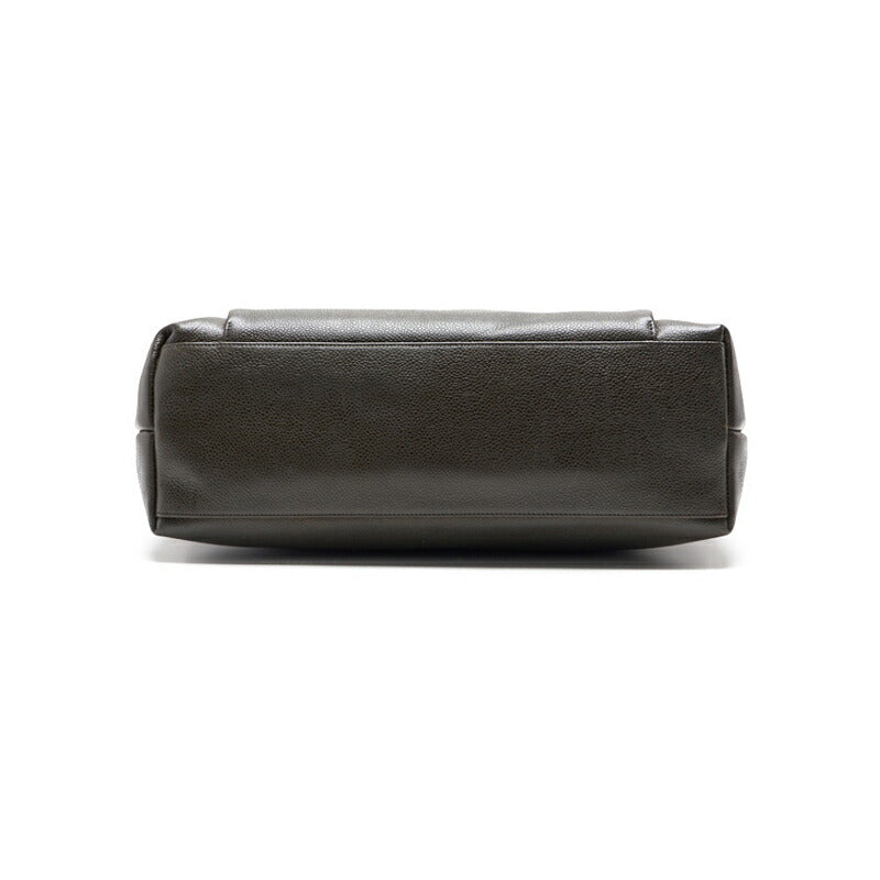 CHANEL Shoulder Bag, Outside Flap, Double Chain, Caviar Skin, Khaki, Gold-Tone Hardware, Pre-Owned - Vintage La Charme