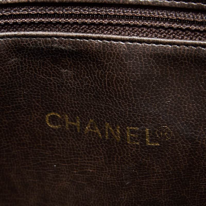 CHANEL Shoulder Bag, Outside Flap, Double Chain, Caviar Skin, Khaki, Gold-Tone Hardware, Pre-Owned - Vintage La Charme