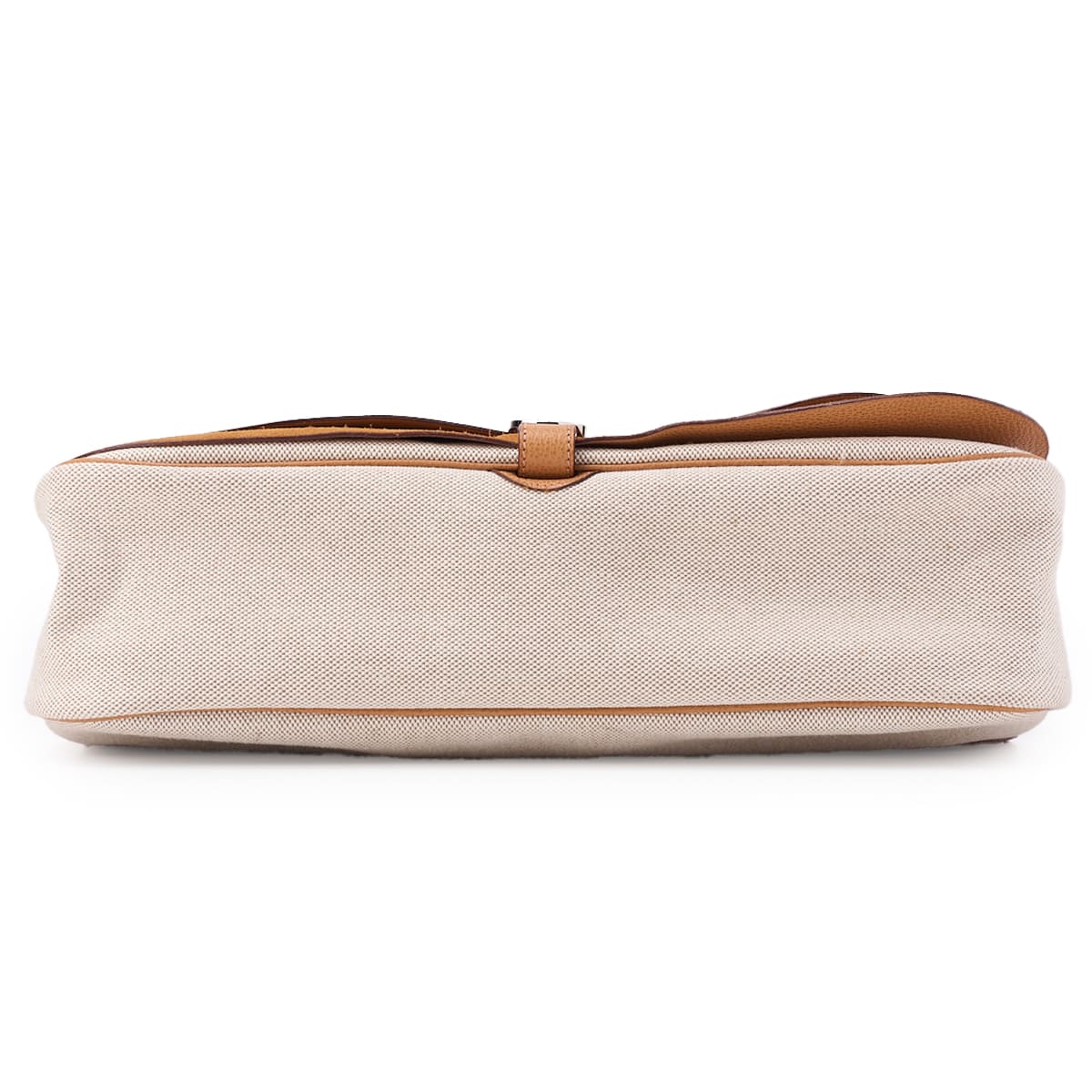 HERMES Sack Colorado GM Shoulder Bag Canvas Natural Ivory Silver-Tone Hardware Pre-Owned - Vintage La Charme