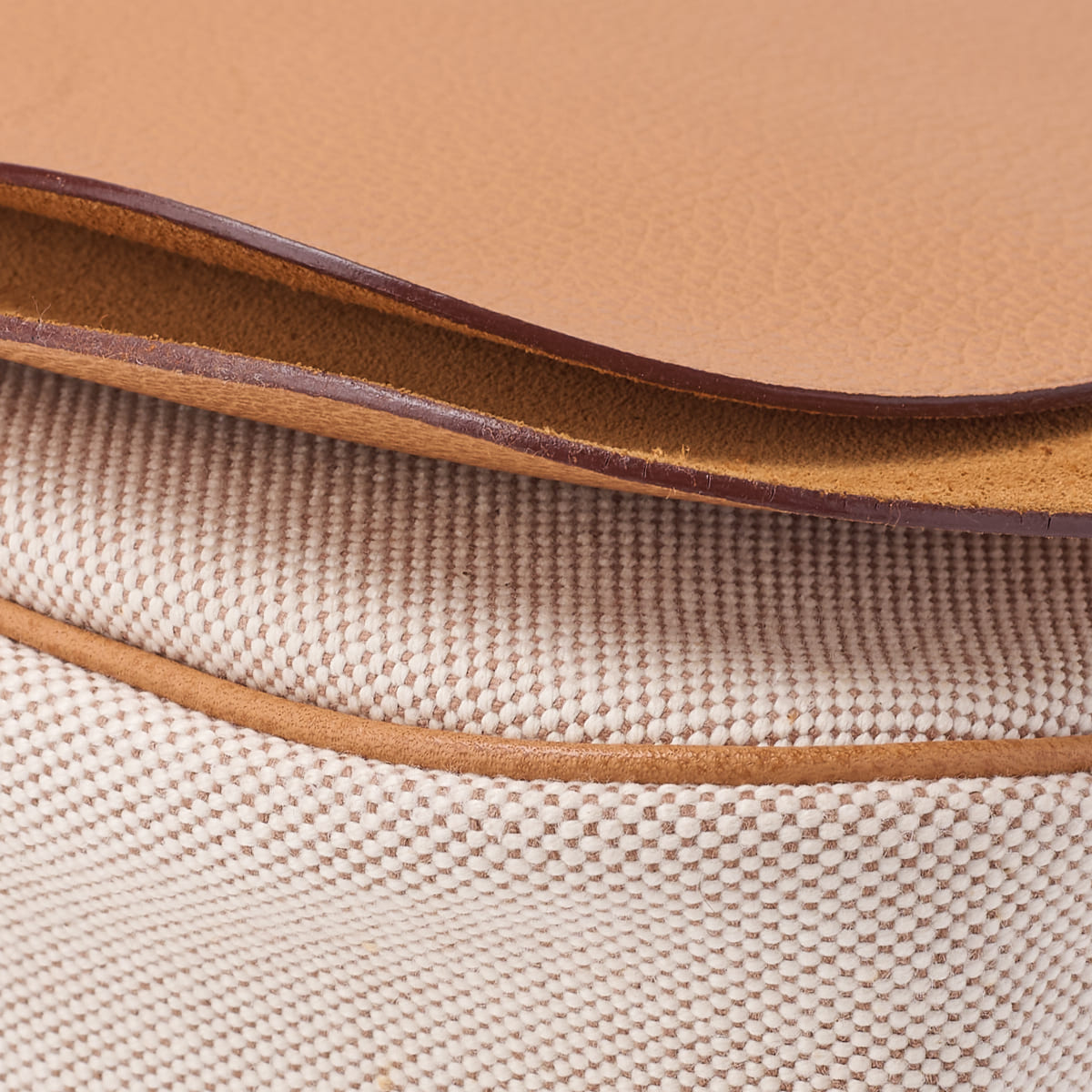 HERMES Sack Colorado GM Shoulder Bag Canvas Natural Ivory Silver-Tone Hardware Pre-Owned - Vintage La Charme