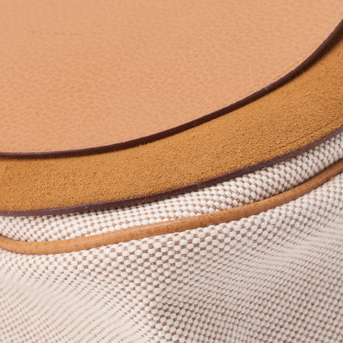 HERMES Sack Colorado GM Shoulder Bag Canvas Natural Ivory Silver-Tone Hardware Pre-Owned - Vintage La Charme