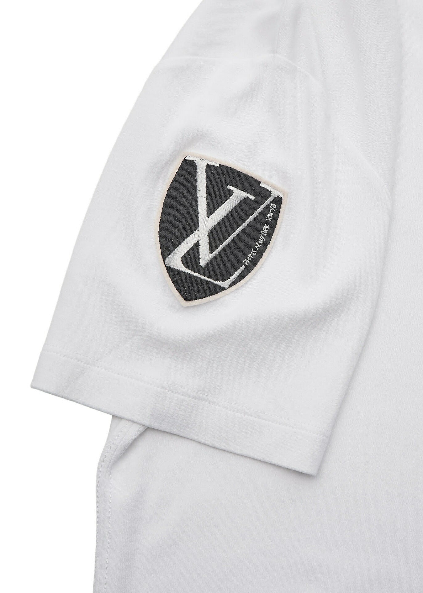 Louis Vuitton T-Shirt Cut-and-Sew, Cotton, White, Silver-Tone Hardware, Pre-Owned - Vintage La Charme