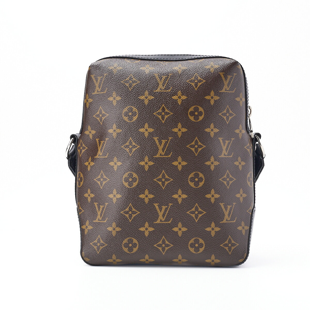 Louis Vuitton Shoulder Bag, Monogram Macassar, PVC Leather, Black, Silver-Tone Hardware, Pre-Owned - Vintage La Charme