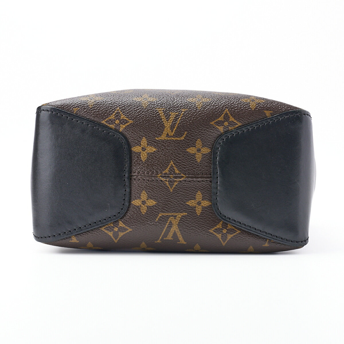 Louis Vuitton Shoulder Bag, Monogram Macassar, PVC Leather, Black, Silver-Tone Hardware, Pre-Owned - Vintage La Charme