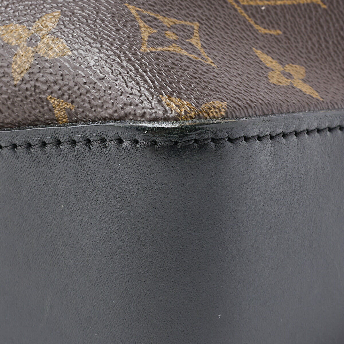 Louis Vuitton Shoulder Bag, Monogram Macassar, PVC Leather, Black, Silver-Tone Hardware, Pre-Owned - Vintage La Charme