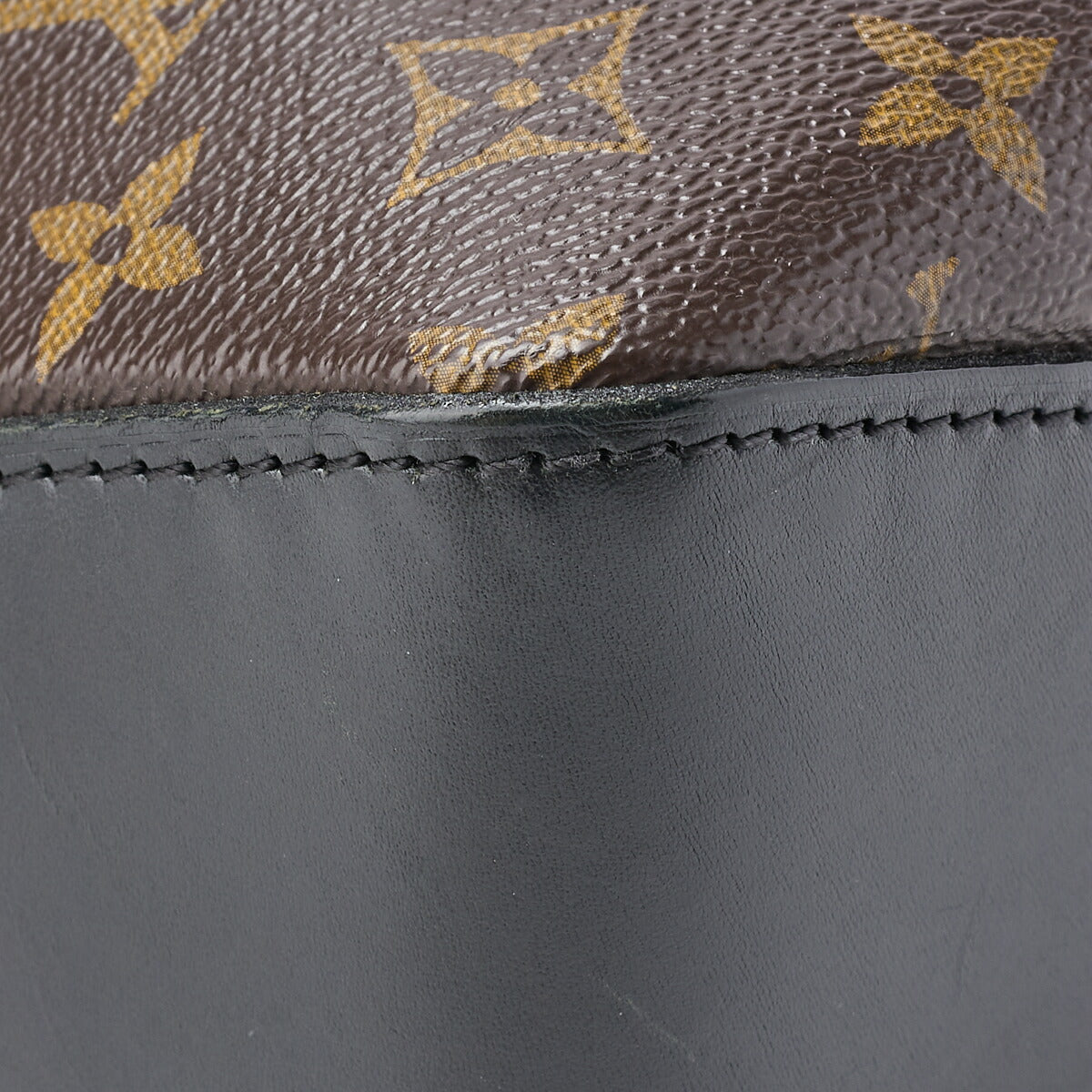 Louis Vuitton Shoulder Bag, Monogram Macassar, PVC Leather, Black, Silver-Tone Hardware, Pre-Owned - Vintage La Charme