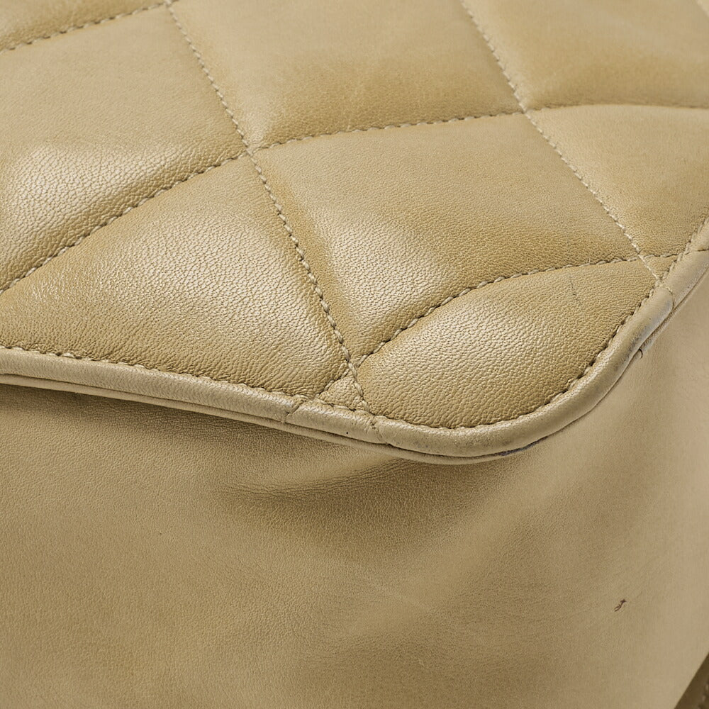 CHANEL Shoulder Bag, Matelasse Coco Charm, Lambskin, Beige, Gold-Tone Hardware, Pre-Owned - Vintage La Charme
