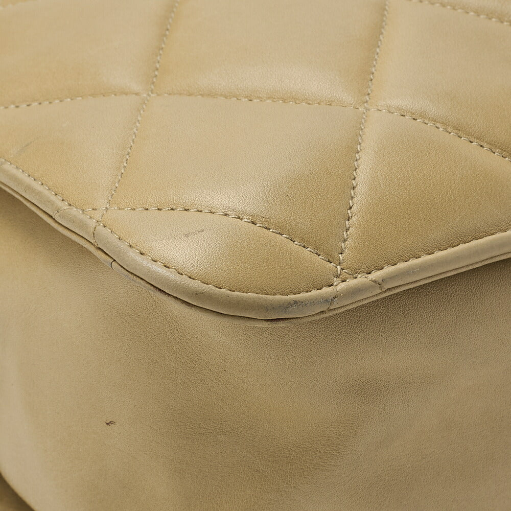 CHANEL Shoulder Bag, Matelasse Coco Charm, Lambskin, Beige, Gold-Tone Hardware, Pre-Owned - Vintage La Charme