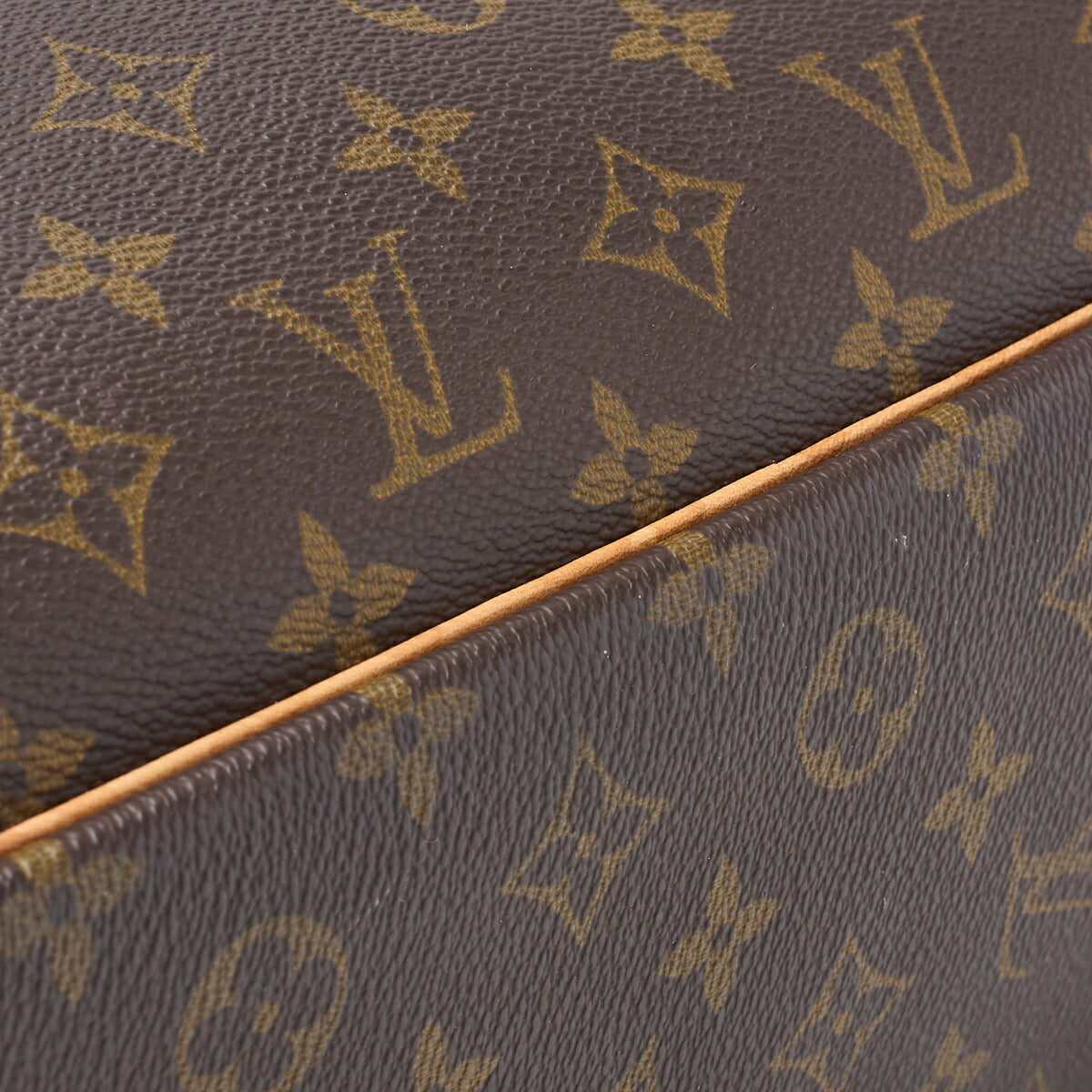Louis Vuitton Handbag Deauville Monogram PVC Leather Brown Gold-Tone Hardware Pre-Owned - Vintage La Charme