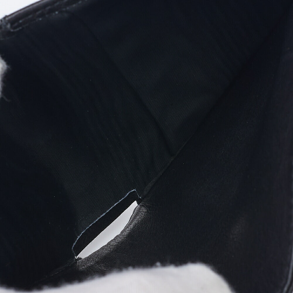 CHANEL Bi-Fold Wallet Coco Mark Caviar Skin Black Gold-Tone Hardware Pre-Owned - Vintage La Charme