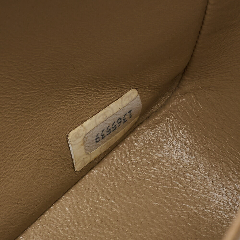 CHANEL Shoulder Bag, Matelasse Turn Lock, Lambskin, Beige, Gold-Tone Hardware, Pre-Owned - Vintage La Charme